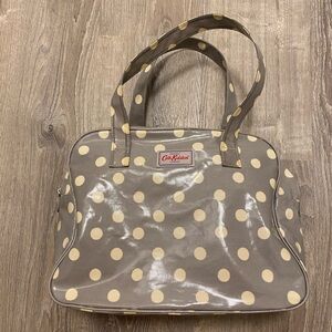 Cath Kidston London large grey and cream polka dot Tote Bag